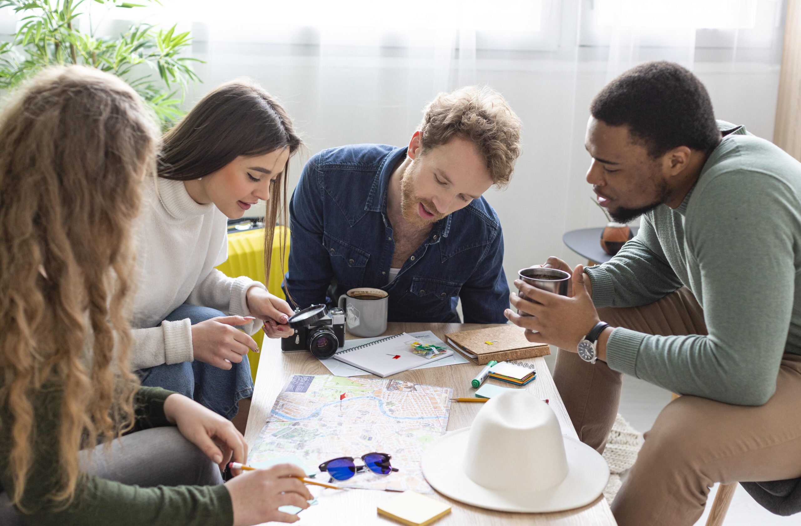 close-up-people-sitting-planning