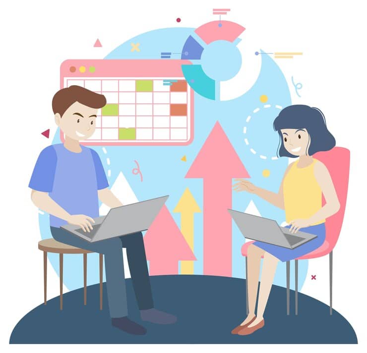 working-characters-flat-design-web-banner_1308-128387